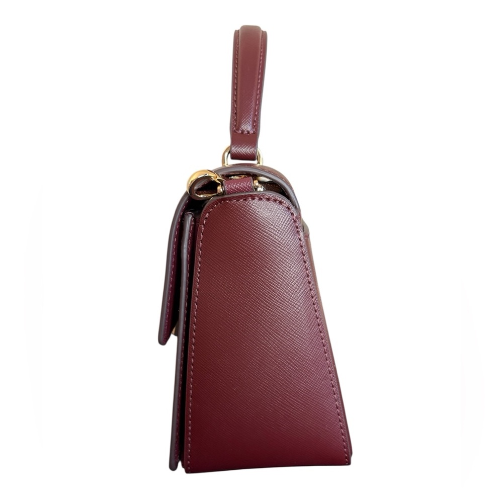 Kate Spade Reegan Dark Merlot Saffiano Leather Top Handle Crossbody Bag NWT - Picture 5 of 6